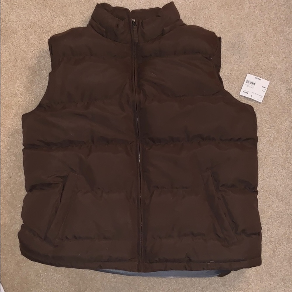 Thick brown Men’s puffer Vest